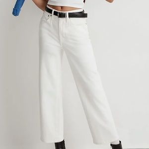 NEW petite wide leg cropped jean